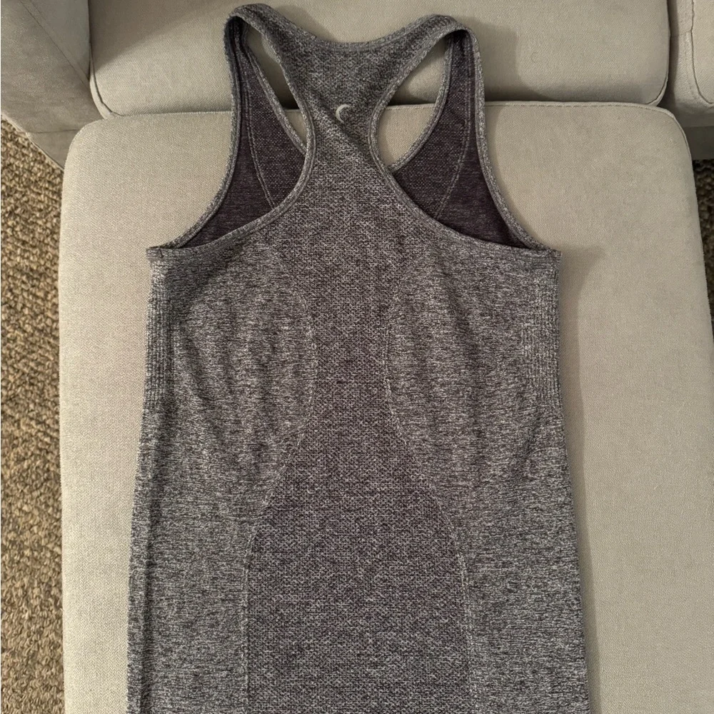 XS ZYIA Charcoal Racerback Tank Top - Picture 3 of 4